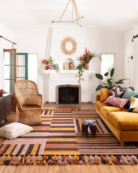 Bohemian Living Area byJustina Blakney Loloi Rugs