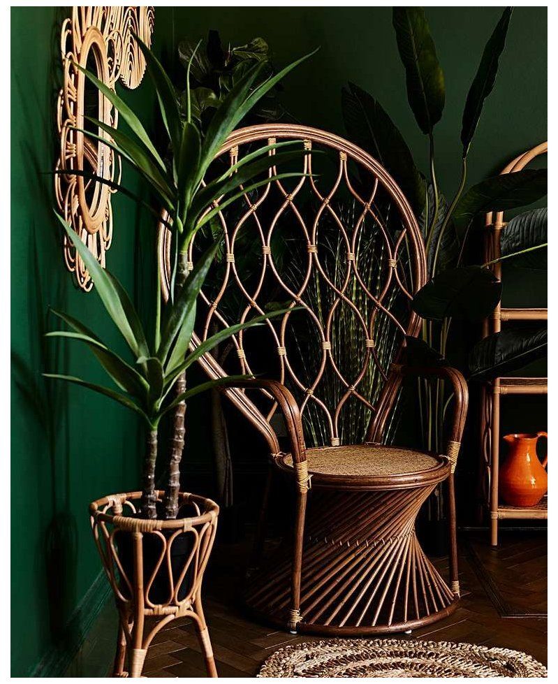 Rattan/Cane Peacock Chair