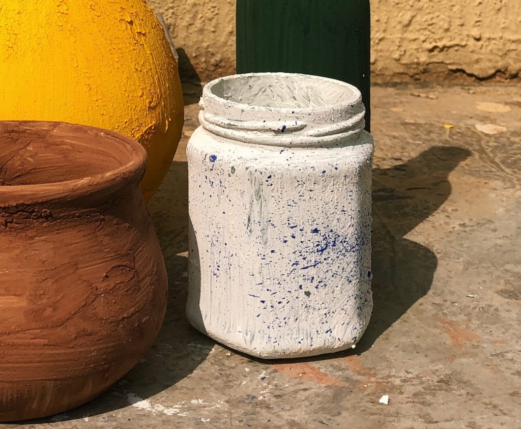 trash to terracotta jar