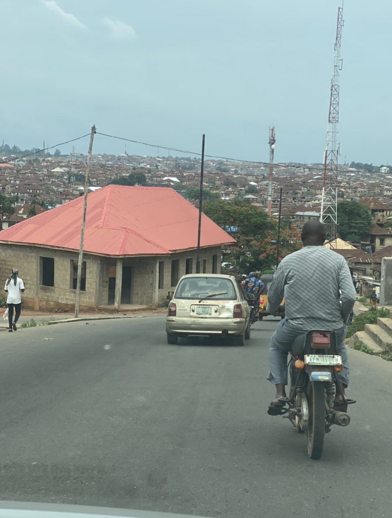 Brown roofs in Ibadan